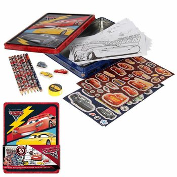 DISNEY CARS 3D Set za Kreativno Crtanje u Metalnoj Kutiji (12 kom.)