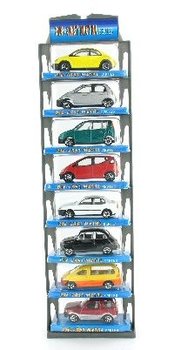 Set od 8 Metalnih Automobila na Visećem Kartonu