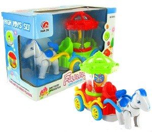 Kočija sa Konjem Bump & Go Magic Wagon sa Svetlom i Zvukom