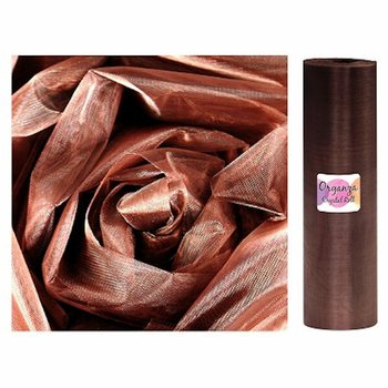 ROLA ORGANZA - 28 Cm x 25 METARA - BOJA ČOKOLADNO BRAON (1 kom.)