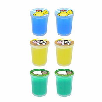 Slime sa životinjama sa farme u posudicama (6 komada)