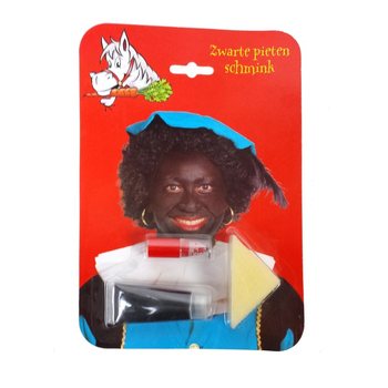 Zwarte Piet Set za Šminkanje na Kartici (6 kom.)