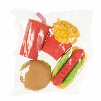 4-delni Set Gumica Fast Food (Displej kutija 12x)