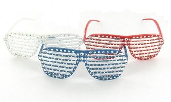 Naočare Shutter Shades sa Bling Bling (10 kom.)