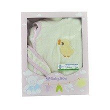 Dečiji bademantil BABY BOW Žuti / Roze
