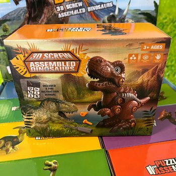 3D Dinosaur Set za Sastavljanje u Poklon Kutiji - Display (8 kom.)