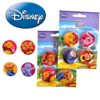 4-delni set bedževa Disney Winnie the Pooh (24 kom.)