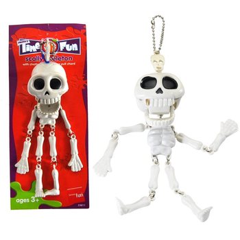 Smiffy's strašni privezak za ključeve kostur na kartici (12 kom.)