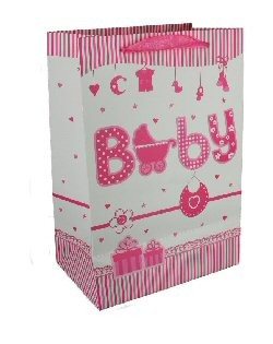 POKLON KESA ZA ROĐENJE BEBE - BABY ROZE (12 kom.)