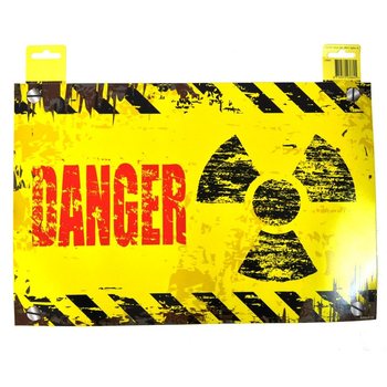 DEKORATIVNI NATPIS ZA VRATA - "DANGER" / "KEEP OUT" (12 kom.)