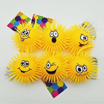 PUFFER LOPTICA SA EMOTIKONOM - 10CM - U DISPLAYU (12 kom.)