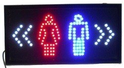 LED Reklamna Tabla - TOALET / WC