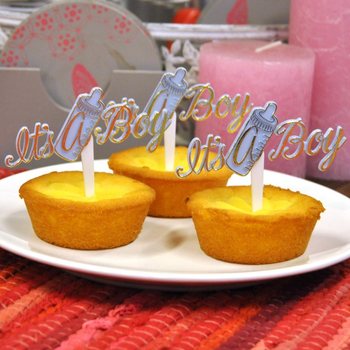 Ukrasni Štapići za Cupcakes - It's a Boy (12 kom.)