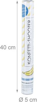 Top sa konfetama Banana &ndash; Boja: žuta - 40 cm - party popper (10 kom.)