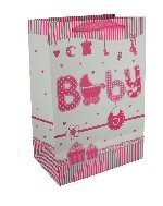 POKLON KESA ZA ROĐENJE BEBE - BABY ROZE (12 kom.)