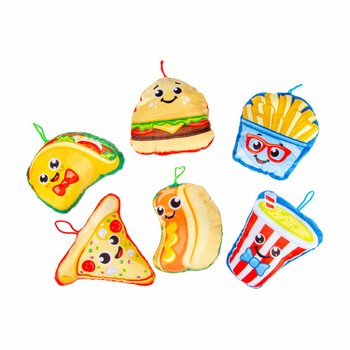 Plišane igračke Mix Fast Food Snacks - 14 cm (24 kom.)