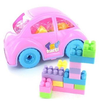 Veliki Auto za Devojčice sa Kockama za Građenje
