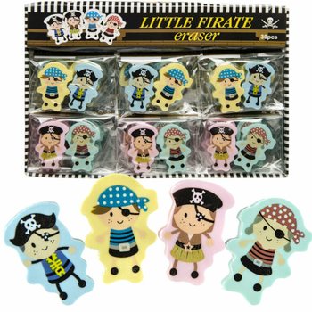 Set gumica za brisanje figurice pirati - 2 komada u displeju