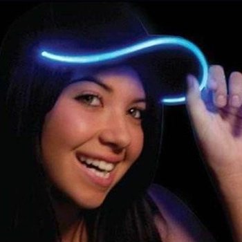 SVETLEĆA LED KAPA / PARTY CAPS - BOJA: PLAVA (6 kom.)