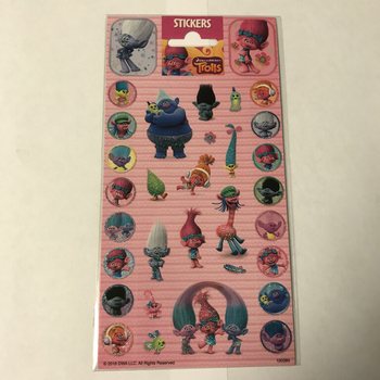 Nalepnice TROLLS - 20 x 10 cm (10 kom.)