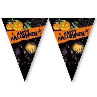 Girlanda Zastavice Happy Halloween - 2,3 Metra (6 kom.)