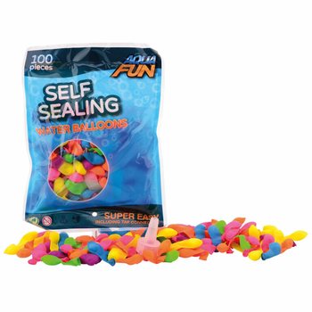 AQUA FUN - 100x Samozatvarajuće Vodene Bombe (pakovanje od 6)