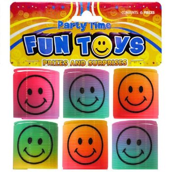 6 KOMADA MINI SMILEY OPRUGE Ø3.5 CM U VREĆICI (6 VREĆICA)