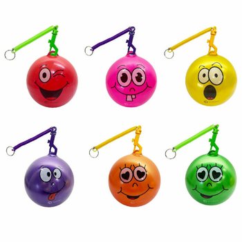 SMILEY LOPTA SA UZICOM / BUNGEE LOPTA &Oslash;23 cm (10 kom.)