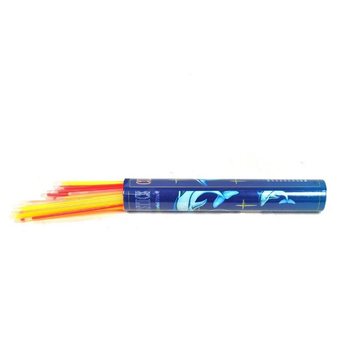 50 Svetlećih Štapića Glow Sticks u Tubi 19.5 cm (5 kom.)