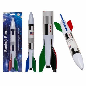 MEGA POVOLJNO | XL Džinovska Hemijska Olovka Raketa sa 4 Boje (12 kom.)