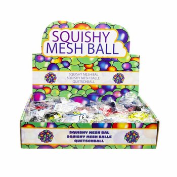 SQUISHY LOPTICA - Prečnik: 5 CM - MIKS ME&Scaron;ANIH BOJA U DISPLAYU (24 kom.)