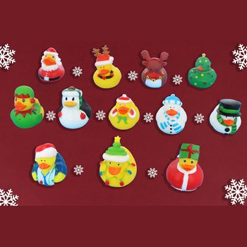 Mix Božićne Patkice 6cm (12 komada) - Praznični Poklončići