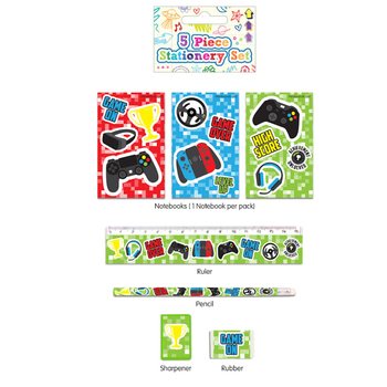 5-DELNI GAMER SET ZA PISANJE (24 kom.)