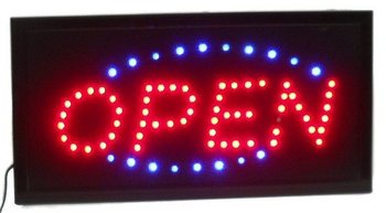 Svetleći LED Reklamni Pano "OPEN" &ndash; 2 Boje