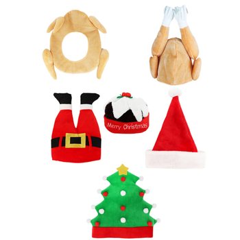 MIX LUKSUZNIH SME&Scaron;NIH BOŽIĆNIH KAPA - XMAS CAPS (6 kom.)