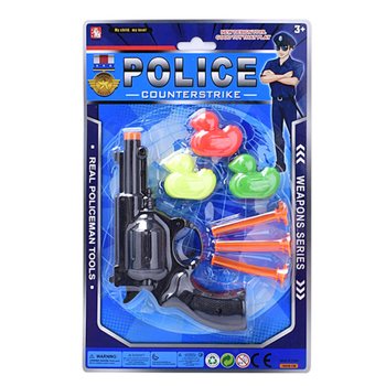 Policijski set igračaka na kartonu - 2 me&scaron;ane vrste (6 komada)
