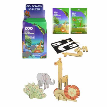 3D Grebalica Puzzle Životinje iz Zoo vrta (Display 18 komada)