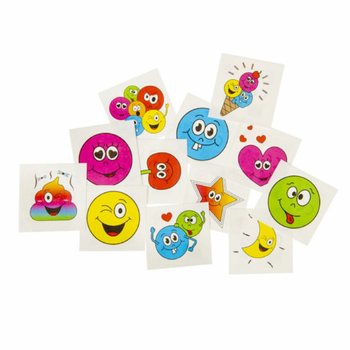 Privremene tetovaže Smiley - Displej 48 pakovanja