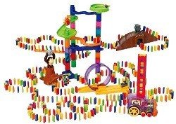 PLAYGO - Luksuzni Domino Set sa Automatskim Vozom - 500 Delova