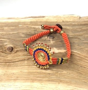 HANDMADE ORIGINALS Narukvica Narandžasto/Smeđa (1 kom)
