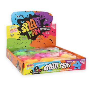 SQUEEZY SPLAT MAN - MIKS BOJA - U DISPLAYU (24 kom.)