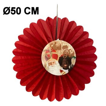 UKRASNA LEPEZA SINTERKLAAS &Oslash;50 CM - NA RASKLAPANJE (6 kom.)