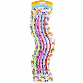 5-delni set savitljivih olovaka Twisty XL na kartonu (10 kom.)
