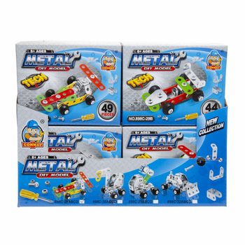 Metalni Set za Sastavljanje Trkačkog Auta (Display 24 komada)