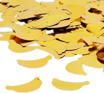Top sa konfetama Banana &ndash; Boja: žuta - 40 cm - party popper (10 kom.)