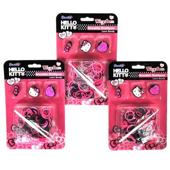 Set Gumica za Pravljenje Narukvica sa Privescima Hello Kitty (12 kom.)