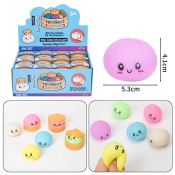 RAGE - Squishy Bun Dumplings MALI (5.3x5.3x4.1 cm) - Viral 2026 Fidget Toy (24 kom.)