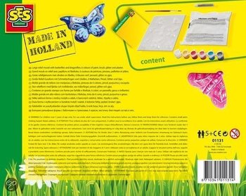 SES Creative Izlivanje i bojenje gipsa - Leptiri (1 kom.)