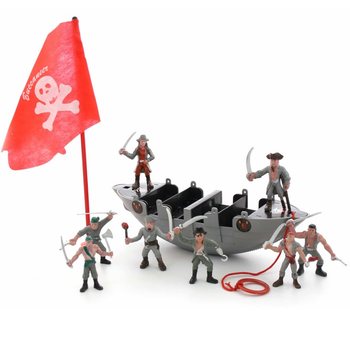 Piratski brod sa piratima u kesi