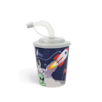 ČAŠA ZA PIĆE / SLADOLED SA SLAMKOM – SPACE / SVEMIR (12 kom.)